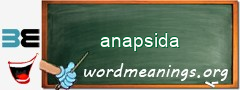 WordMeaning blackboard for anapsida